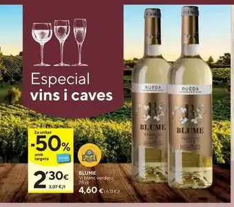 Caprabo 2a Unitat -50% Blume Vi Blanc Verdejo 75cl oferta