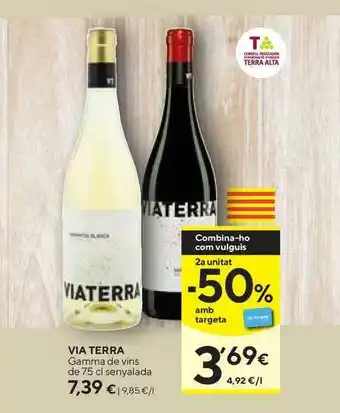 Caprabo Via Terra Gamma De Vins 75cl oferta