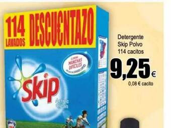 FROIZ Detergente Skip Polvo 114 Cacitos oferta