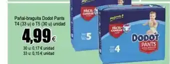 FROIZ Pañal-braguita Dodot Pants T4 O T5 oferta