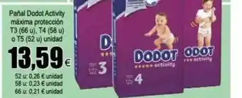 FROIZ Pañal Dodot Activity Máxima Protección T3 T4 O T5 oferta
