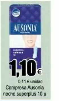 FROIZ Compresa Ausonia Noche Superplus 10u oferta