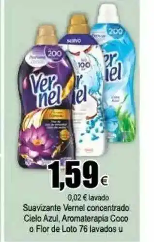 FROIZ Suavizante Vernel Concentrado Cielo Azul Aromaterapia Coco O Flor De Loto oferta