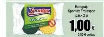 FROIZ Estropajo Spontex Frotaspon Pack 2 oferta