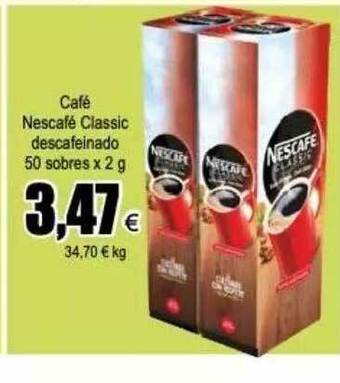 FROIZ Café Nescafé Classic Descafeinado oferta