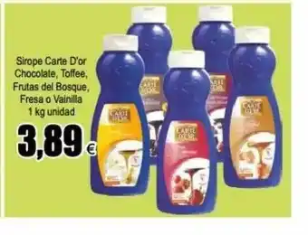 FROIZ Sirope Carte D'or Chocolate Toffee Frutas Del Bosque Fresa O Vainilla oferta