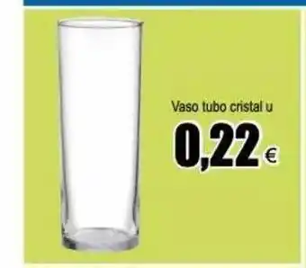 FROIZ Vaso Tubo Cristal U oferta