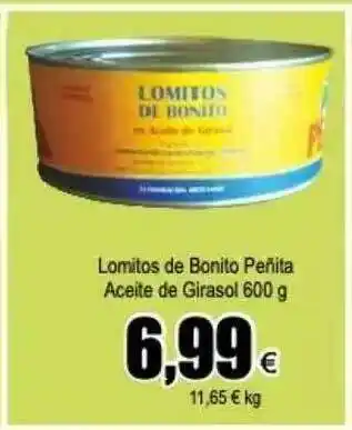 FROIZ Lomitos De Bonito Peñita Aceite De Girasol 600g oferta