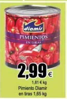 FROIZ Pimiento Diamir En Tiras oferta
