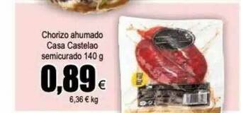 FROIZ Chorizo Ahumado Casa Castelao Semicurado oferta