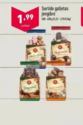 ALDI Surtido Galletas Jengibre oferta