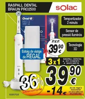 Bazar El Regalo Raspall dental braun oferta