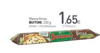 Condis Massa Brisa Buitoni 230g oferta