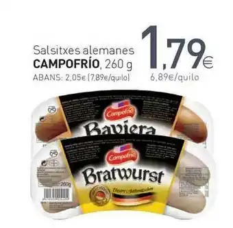 Condis Salsitxes Alemanes Campofrio 260g oferta