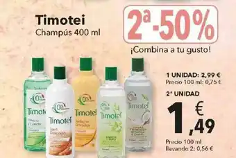 2a -50% Timotei Champús 400ml