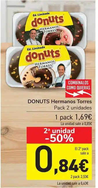 Carrefour 2a Unidad -50% Donuts Hermanos Torres oferta