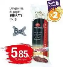 Condis Subirats - llonganissa de pagès oferta