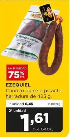 Alimerka Ezequiel - chorizo dulce o picante oferta