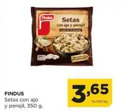 Alimerka Findus - setas con ajo y perejil oferta