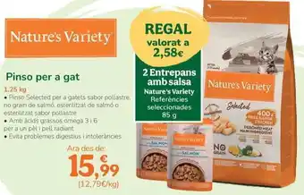 TiendAnimal Nature's variety - pinso per a gat oferta