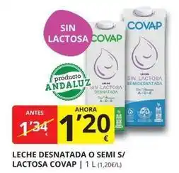 Supermercados MAS Covap - leche desnatada oferta