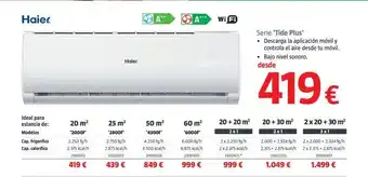 Bauhaus Haier - serie tide plus oferta