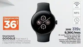 El Corte Inglés Google - smartwatch oferta