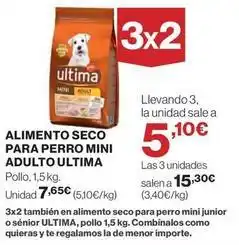 El Corte Inglés Affinity - alimento seco para perro mini adulto ultima oferta