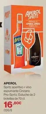 El Corte Inglés Aperol - spritz aperitivo + vino espumante cinzano pro-spritz oferta