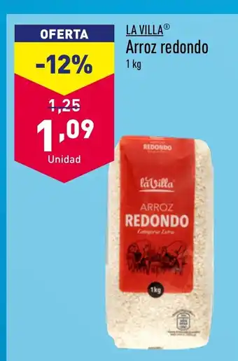 ALDI LA VILLAⓇ Arroz redondo 1 kg oferta