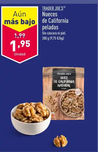 ALDI TRADER JOE'S® Nueces de California peladas oferta