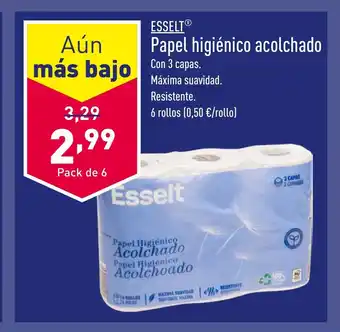 ALDI ESSELTⓇ Papel higiénico acolchado oferta