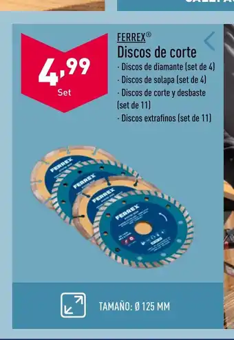 ALDI FERREX® Discos de corte oferta