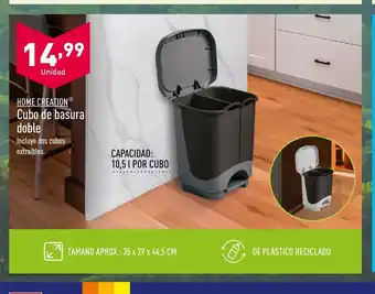 ALDI HOME CREATIONⓇ Cubo de basura doble oferta