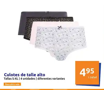 Action Culotes de talle alto oferta