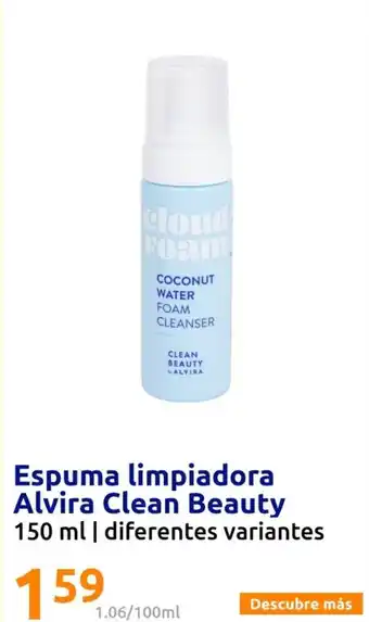 Action Espuma limpiadora Alvira Clean Beauty oferta