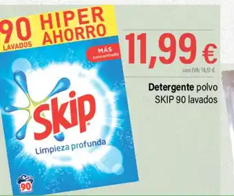 Cash Ifa Detergente polvo SKIP 90 lavados oferta