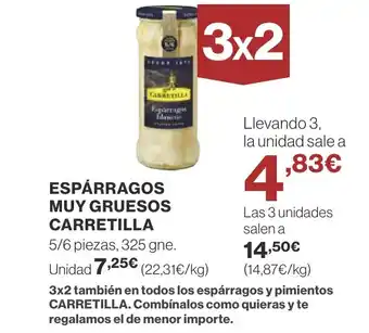 Supercor ESPÁRRAGOS MUY GRUESOS CARRETILLA oferta