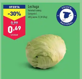 ALDI Lechuga oferta