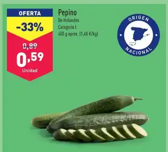 ALDI Pepino oferta