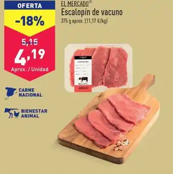 ALDI EL MERCADOⓇ Escalopín de vacuno oferta