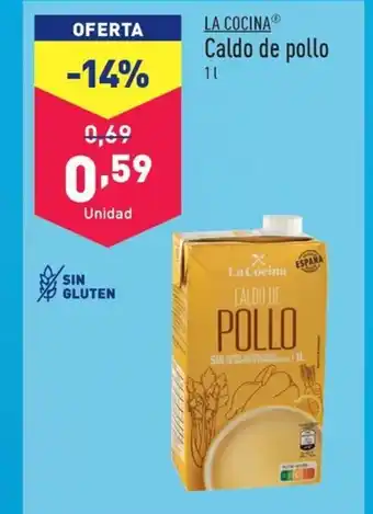 ALDI La Cocina Caldo de pollo oferta