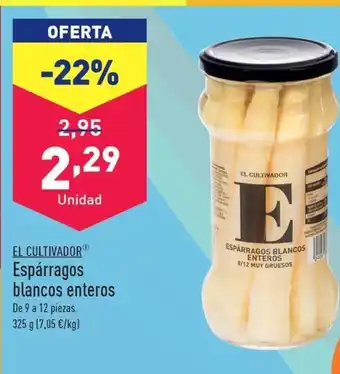 ALDI EL CULTIVADORⓇ Espárragos blancos enteros oferta