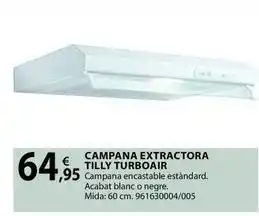 Fes Més Campana extractora tilly turboair oferta