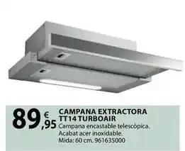 Fes Més Campana extractora tt14 turboair oferta