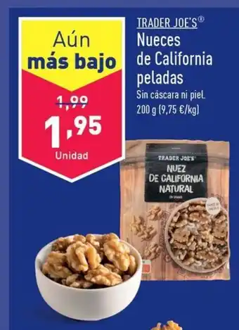 ALDI TRADER JOE'S® Nueces De California peladas oferta