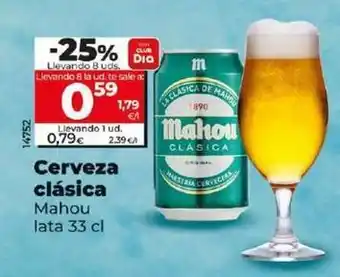 Dia Mahou - cerveza clasica oferta