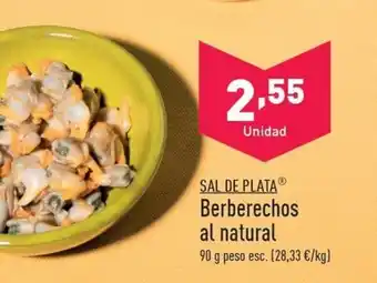 ALDI SAL DE PLATAⓇ Berberechos al natural oferta