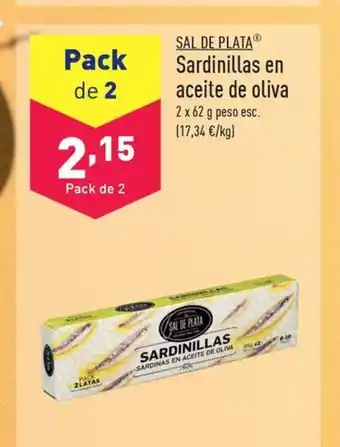 ALDI SAL DE PLATA Sardinillas en aceite de oliva oferta