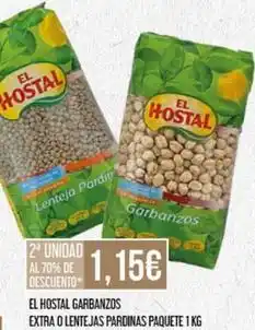 Claudio El hostal - garbanzos extra o lentejas pardinas paquete oferta